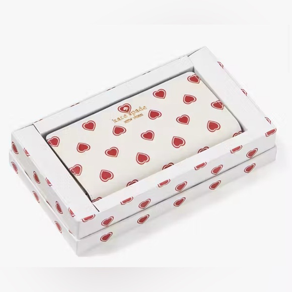 Kate Spade NWT Madison Heartfelt Geo Flap Crossbody & Matching Wallet Set - Picture 11 of 16